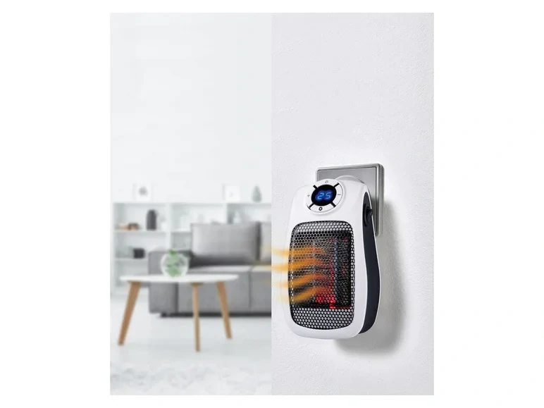 Keramický teplovzdušný ventilátor do zásuvky SOSH 600 B2 bílý