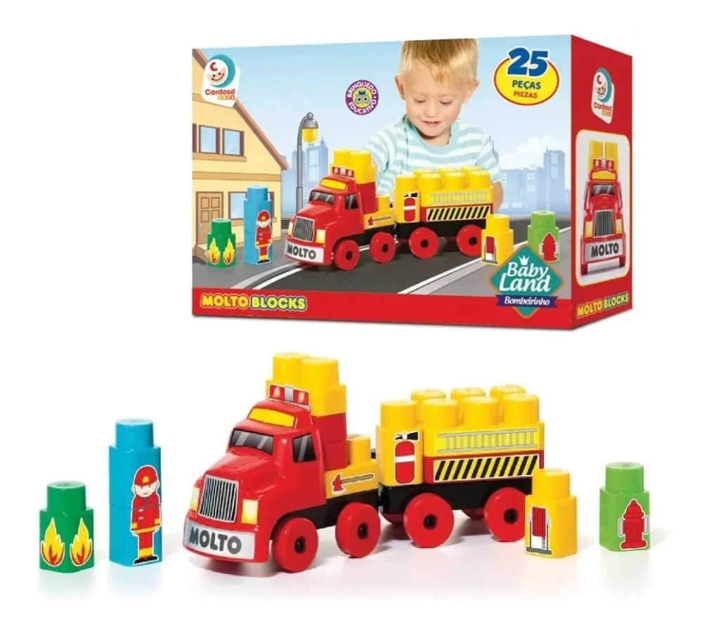 Molto Baby Block Stavebnice auto pro nejmenší stavitele 16475