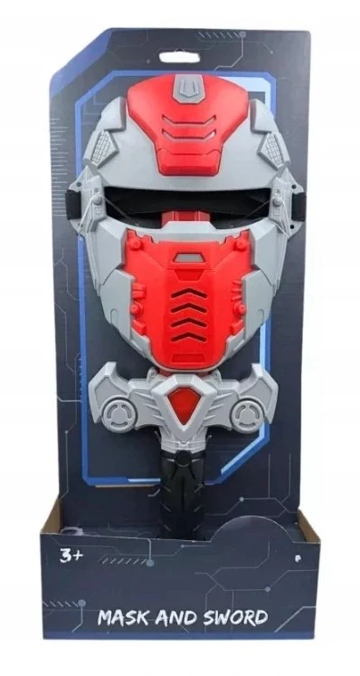 Sada Ninja, maska + meč 73 cm, červený set