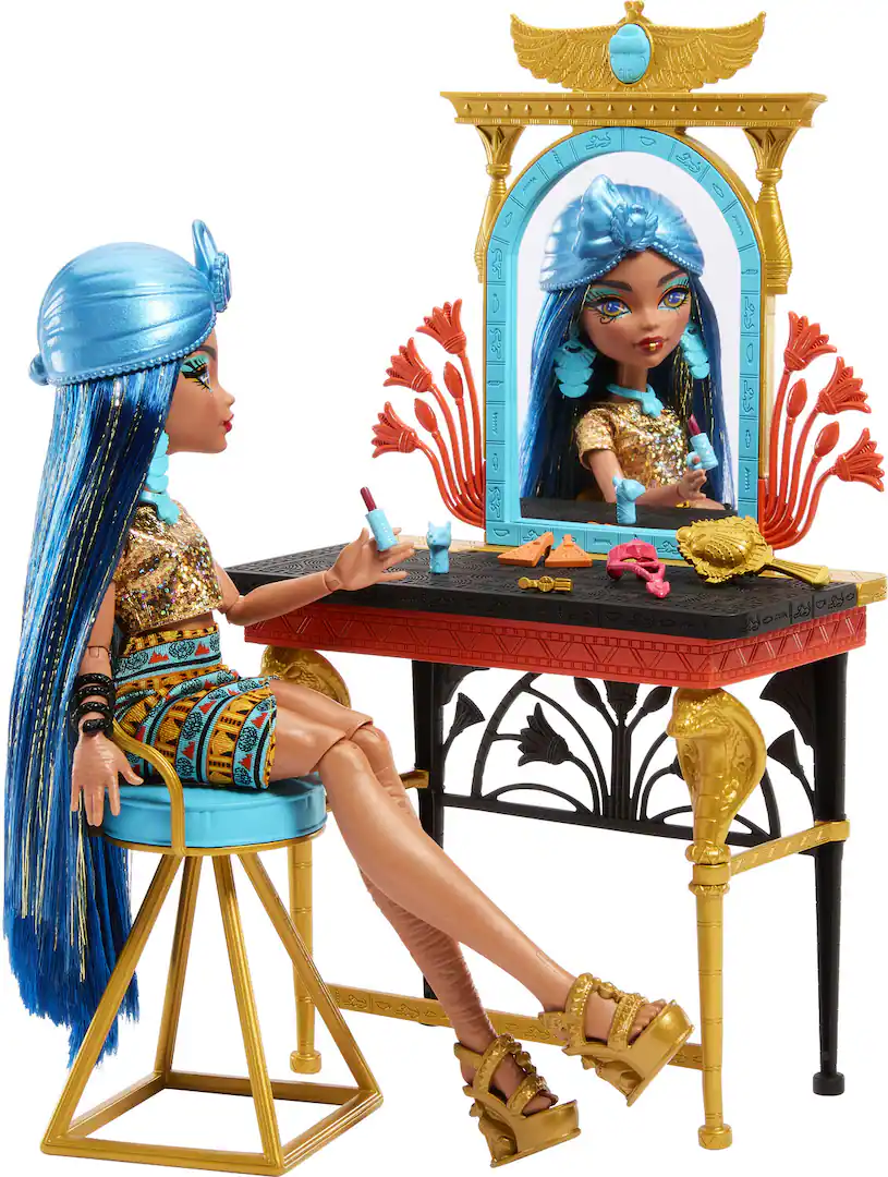 Monster High Cleo de Nile Doll and Vanity Playset HXH96