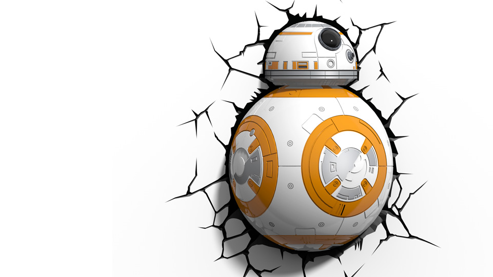 Star Wars BB-8 3D LED světlo EP7