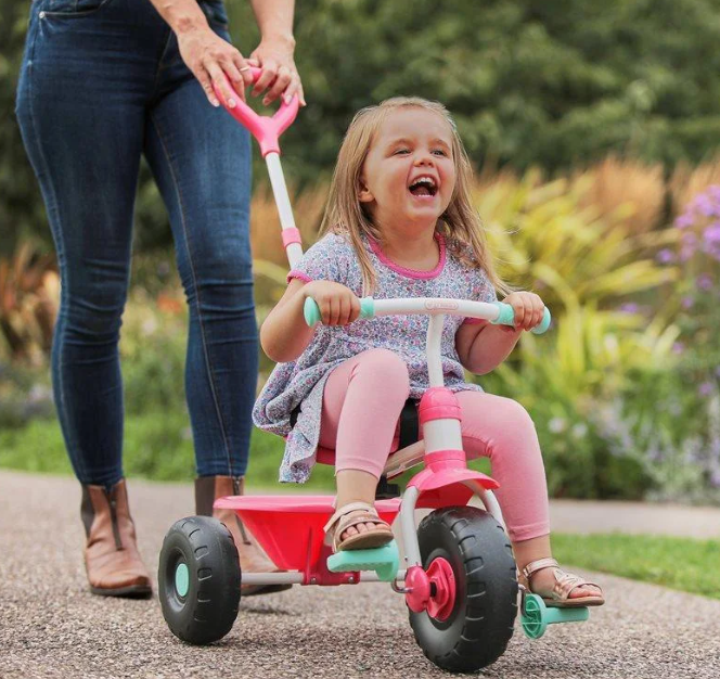 Tříkolka TP Toys 2 v 1 růžová