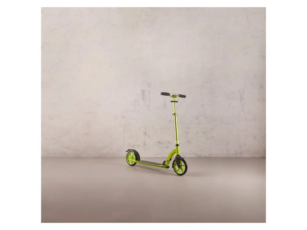 Koloběžka ALU s odpružením Big Wheel limetková do 100 kg