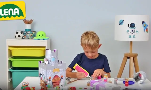 LENA® 42831 - Eco Upcycling Kingdom, postav si sám hrad!