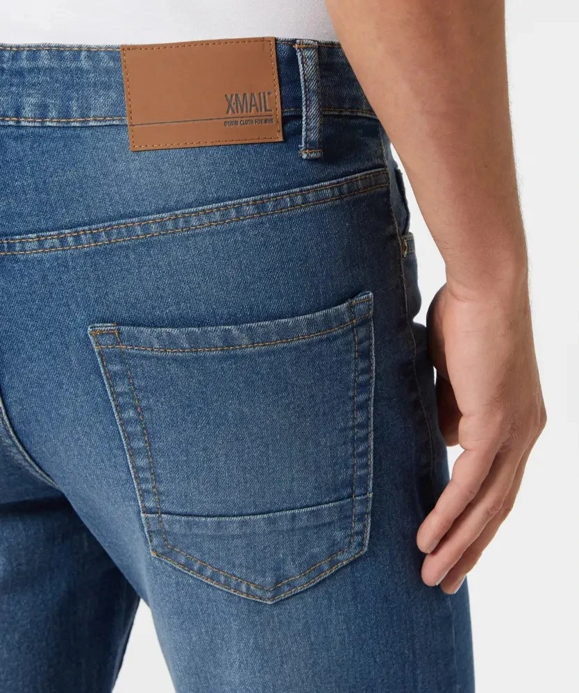 Pánské strečové rifle s elastanem modré W50 L32