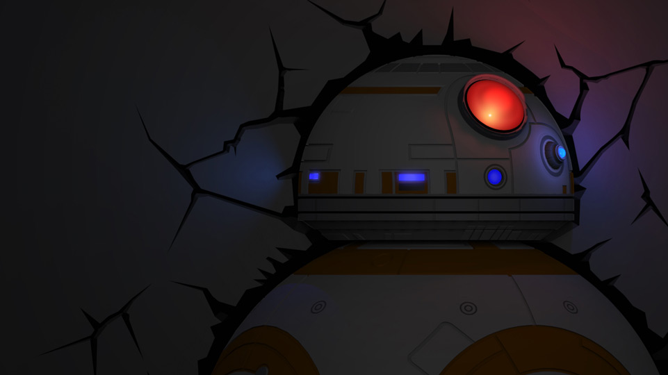 Star Wars BB-8 3D LED světlo EP7