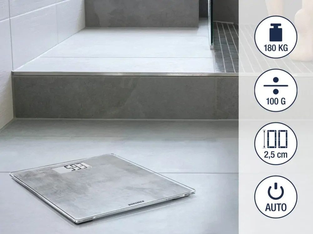 Soenhle Style Sense Compact Skleněná elektronická osobní váha (180 kg)