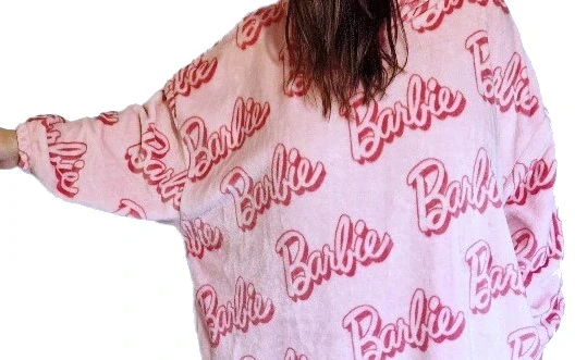 Dámské županové pončo Barbie růžové UNI velikost