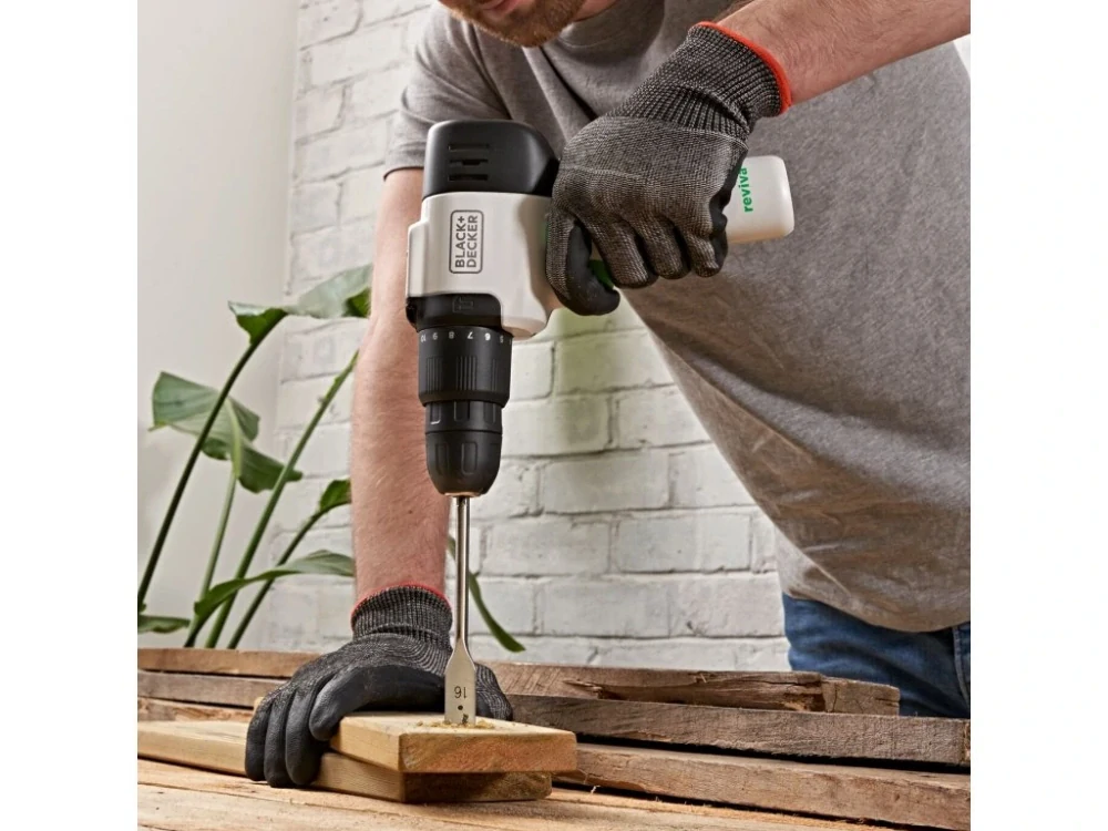 BLACK+DECKER REVHD12C (1,5Ah) 12V aku příklepová vrtačka Reviva – integrovaná baterie