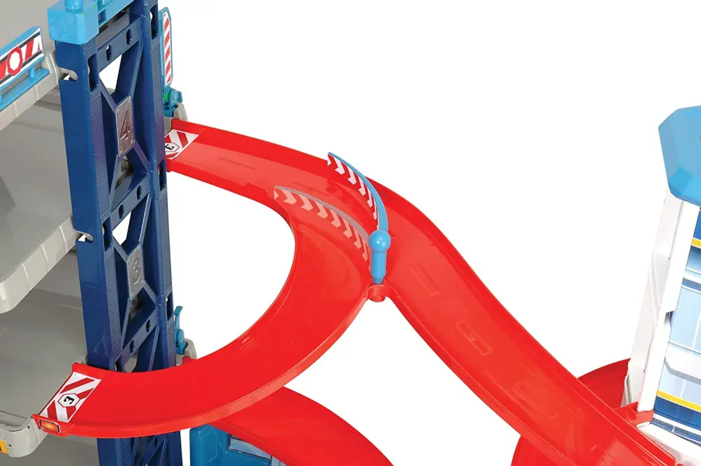 Dickie Toys Velká parkovací garáž 87 cm s autíčky a helikoptérou