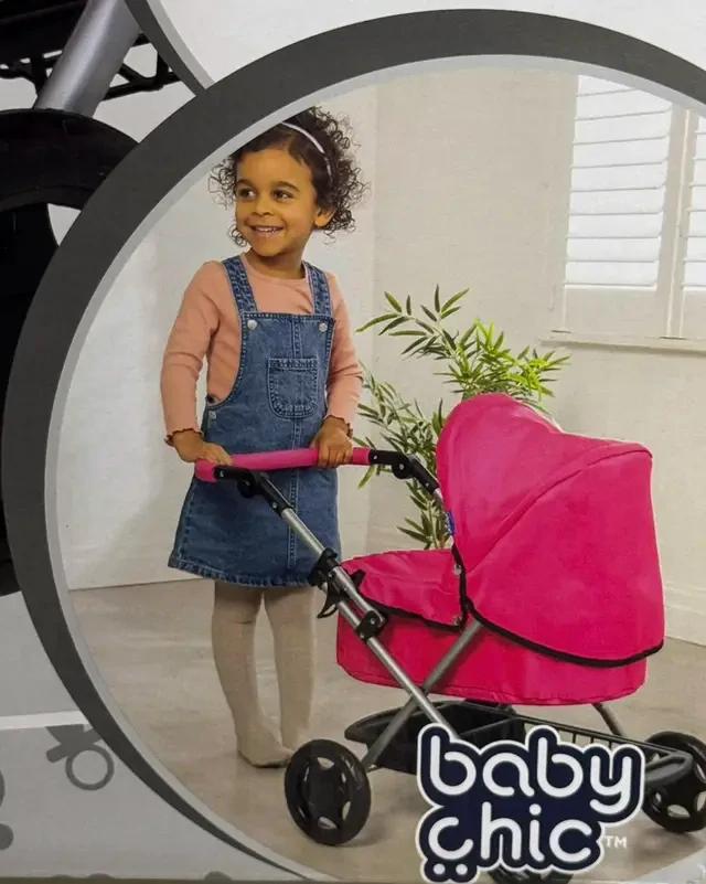 Chicco 20VV3 Roamer Pram kočárek pro panenky, růžový, hluboký