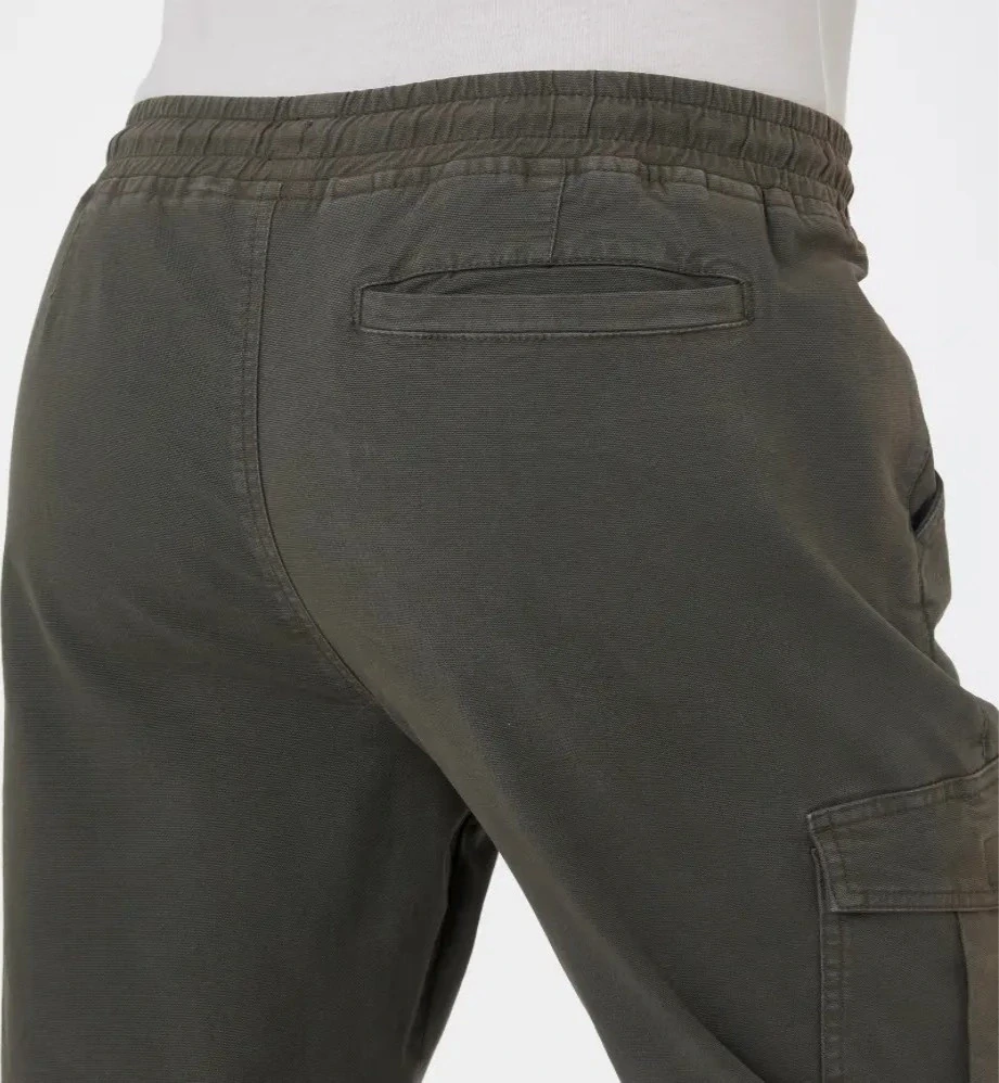 Šedé cargo pružné kalhoty X-Mail s bočními kapsy 5XL