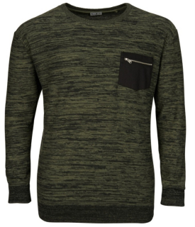 Pánský pulovr zelenočerný 3XL-6XL