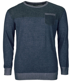 Pánský pulovr modrý 3XL-6XL