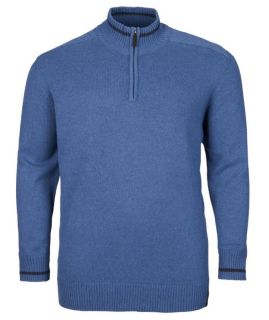 Svetr modrý se stojáčkem 3XL-6XL