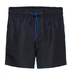 Černé koupací šortky 3XL, 4XL