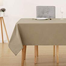 Lněný ubrus hnědý 130 x 220 cm