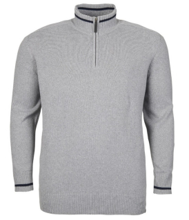 Svetr šedý se stojáčkem 3XL-6XL