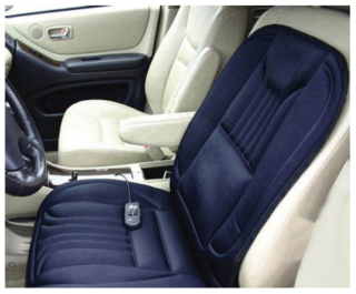 Masážní vyhřívaná podložka do auta 12V