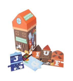 Puzzle Statek 30 velkých dílků s písmeny