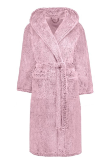 Luxusní dámský růžový župan Luxury s kapucí  / 1050 g