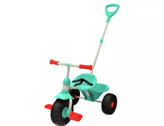 Tříkolka TP Toys 2 v 1 modrozelená