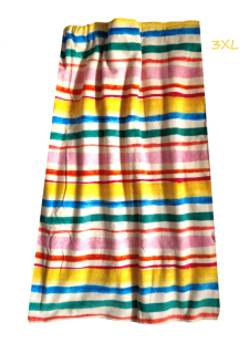 3XL Saunový kilt barevné pruhy froté 180 cm