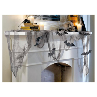 Halloween | Netopýří gázová dekorace 260 x 50 cm