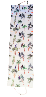 Plážové skládací lehátko s ptáčky 180 x 50 x 1 cm