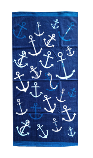 Plážová osuška 150 x 75 cm KOTVY