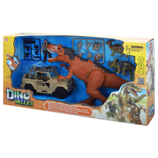 Dino Valley – velká herní sada Dino s džípem 56 cm