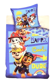 Povlečení Tlapková Patrola Happy Cool 140x200 70x90