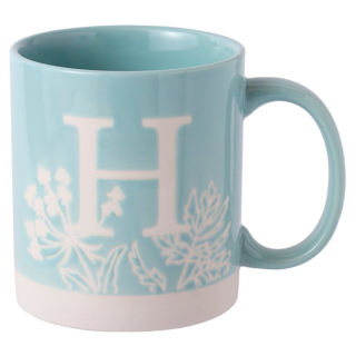 Keramický hrnek s písmenem H, výška 8,9 cm