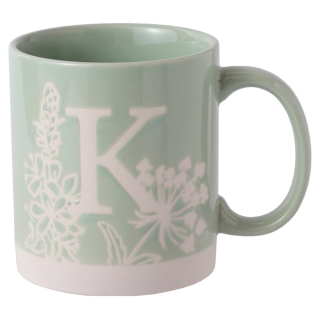 Keramický hrnek s písmenem K, výška 8,9 cm