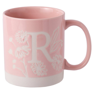 Keramický hrnek s písmenem R, výška 8,9 cm