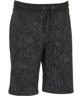 Pánské teplákové šortky černé listy