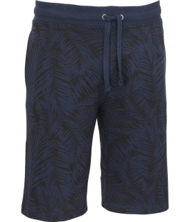 Pánské teplákové šortky tm. modré listy