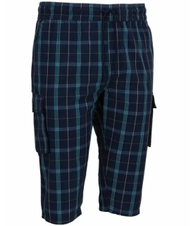 Cargo kapsáče modrá kostka bavlněné