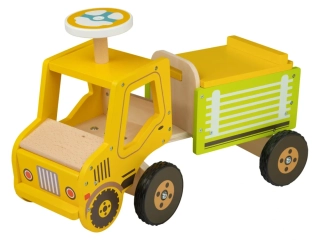 Dřevěné odrážedlo Ride-On Truck Traktor