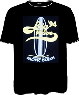 Pánské tričko černé Big Wave 5XL, 6XL