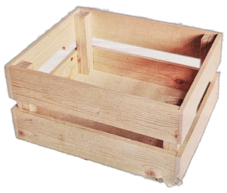 Dřevěná bedýnka 31 x 23 x 15 cm