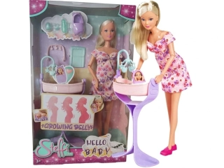 Simba Panenka Steffi s rostoucím bříškem a miminkem