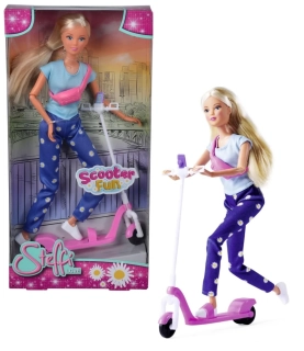 Simba Panenka Steffi Scooter Fun / Na koloběžce s mobilem a ledvinkou