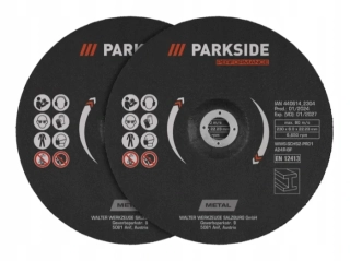 PARKSIDE PERFORMANCE Řezné / hrubovací kotouče, Ø 230 mm, sada 2 ks
