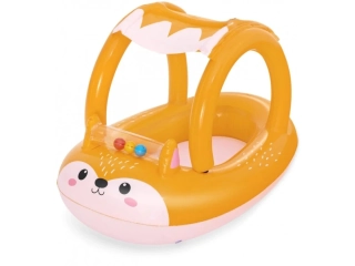 Dětský nafukovací člun Liška 94 cm s odnímatelnou stínicí střechou