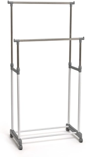Stojanový věšák pojízdný Domopak kov 165 x 80 x 40 cm