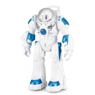 Robot Spaceman RASTAR 1:32 (světla a zvuky, pohyblivá ramena) - bílá, 13 cm