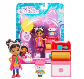 Spin MasterGabby's Dollhouse Kočičí hrací sada Umělecké studio