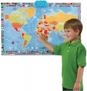 Zanzoon Interaktivní mapa světa, 1000 faktů, otázek, 78 zemí světa