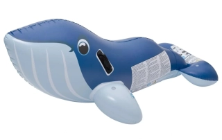 Nafukovací modrá velryba, nosnost 50 kg, 152 x 84 x 56 cm, s držadly